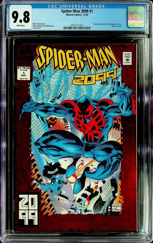 Spider-Man 2099 #1 (1992) - CGC 9.8 - Cert #2021311012