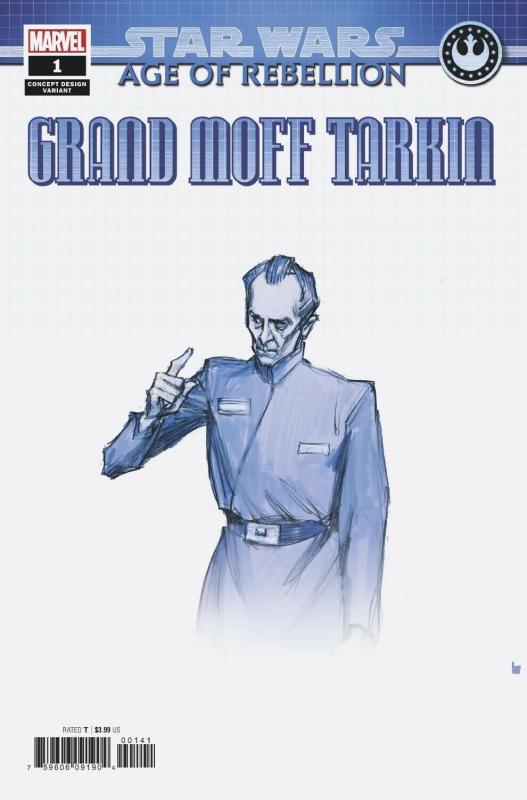 Star Wars AOR Grand Moff Tarkin #1 Concept Variant (Marvel, 2019) NM