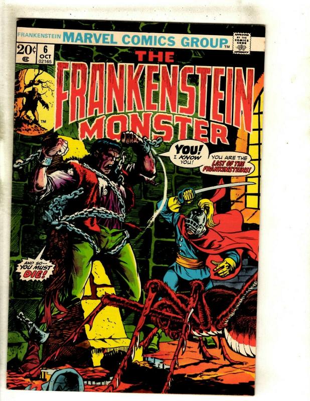 Monster Of Frankenstein # 6 VF/NM Marvel Comic Book Mike Ploog Cover Horror RS1