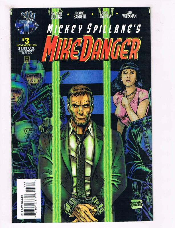 Mike Danger #3 NM Tekno Comix Comic Book Mickey Spillane Collins DE28