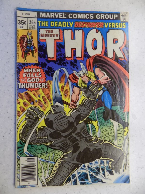 THOR # 265 MARVEL GODS JOURNEY BRONZE ACTION ADVENTURE VG/FN