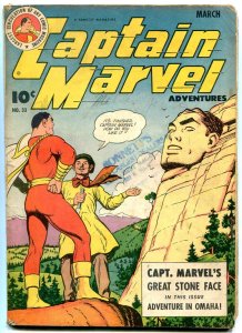 CAPTAIN MARVEL ADVENTURES #33 1944-FAWCETT COMICS-OMAHA G/VG