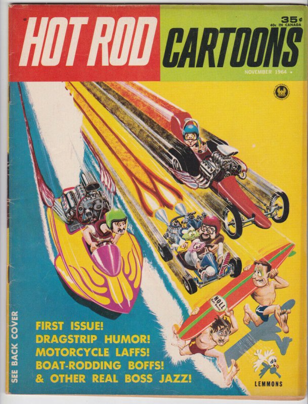 Hot Rod Cartoons #1 (Nov 1964) 4.0 VG Petersen