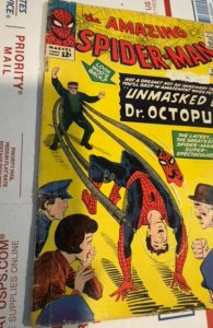 The Amazing Spider-Man #12 (1964)unmasked by Doc Ock see descrition