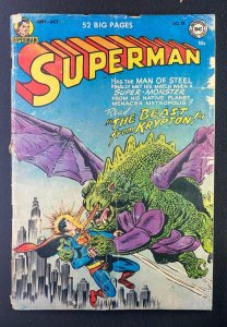 Superman (1939) #78 GD- (1.8) Kryptonian Dragon Battle Cover