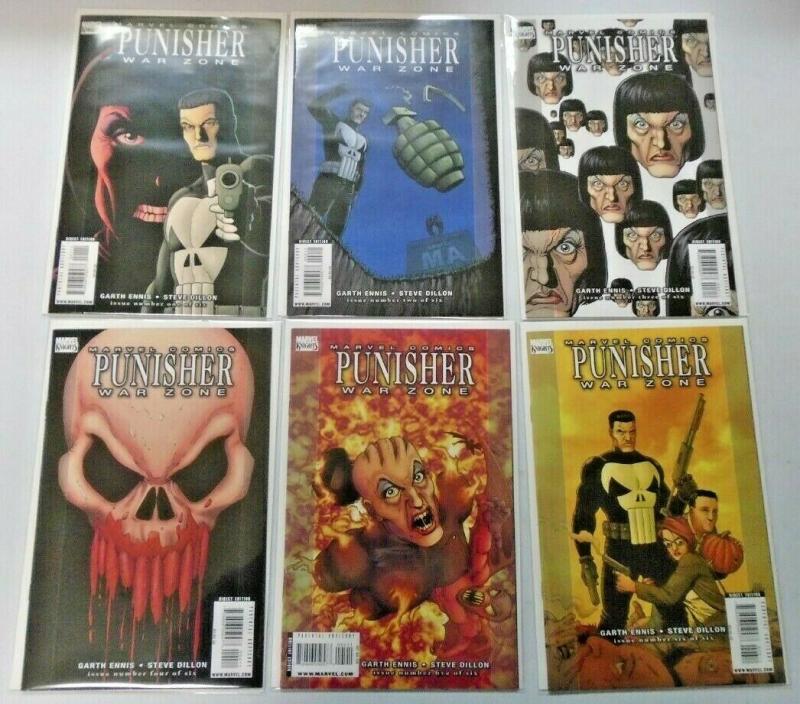 Punisher War Zone #1 to #6 all 6 different books average 8.0 VF (2008)