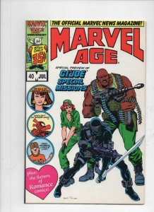 MARVEL AGE #40, VF+, GI Joe G I, 1985 1986 more in store