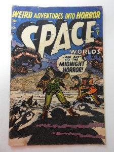 Space Worlds #6 (1952) GD/VG Cond moisture damage, cover detached top staple
