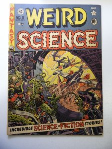 Weird Science #9 (1951) FR/GD Condition 2/3 book length spine split