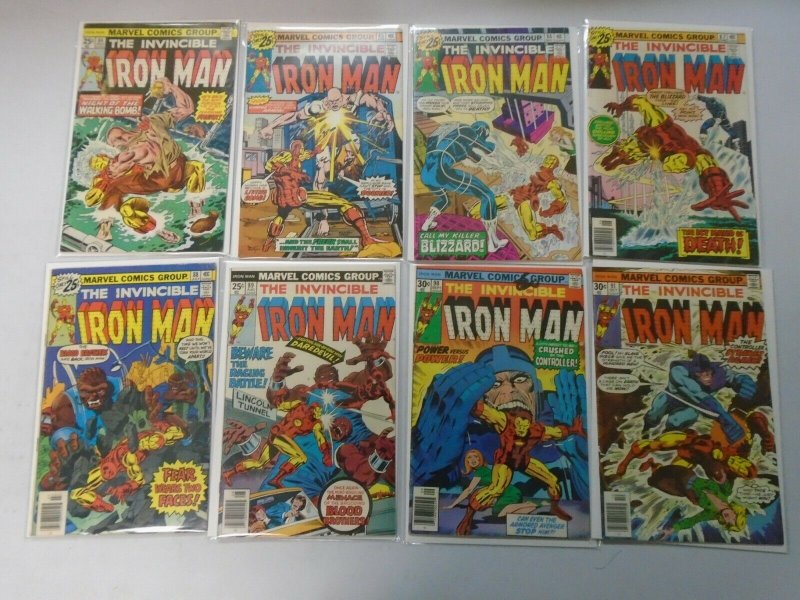 Iron Man lot 31 different from #63-99 avg 5.0 VG FN (1973-77 1st Series)