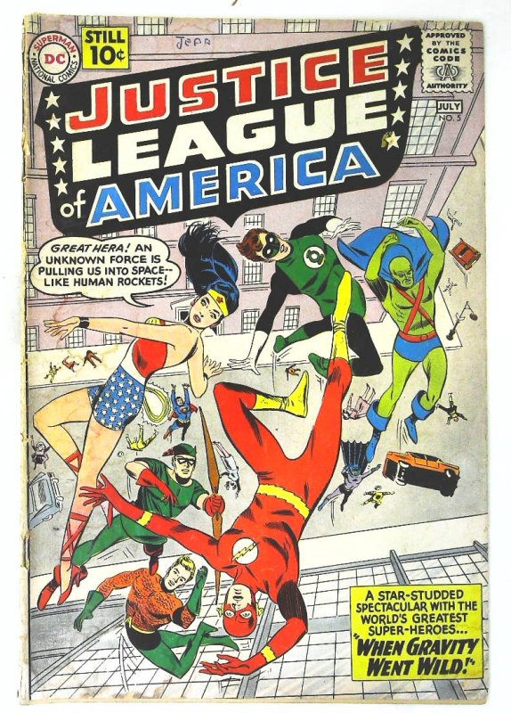 Justice League of America (1960 series)  #5, VG- (Actual scan)