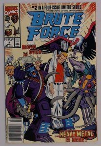Brute Force #2 (Marvel, 1990) Newsstand