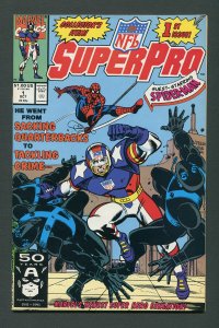 NFL SuperPro #1  / 9.0 VFN/NM  October 1991