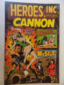 HEROES INC PRESENTS CANNON # 1 RARE WOOD AND DITKO ART
