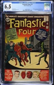Fantastic Four #11 1963 Marvel Comics CGC 6.5 1st app Impossible Man
