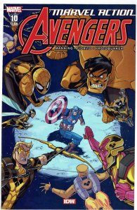 Marvel Action: Avengers #10 2nd Print Yellow Hulk NM