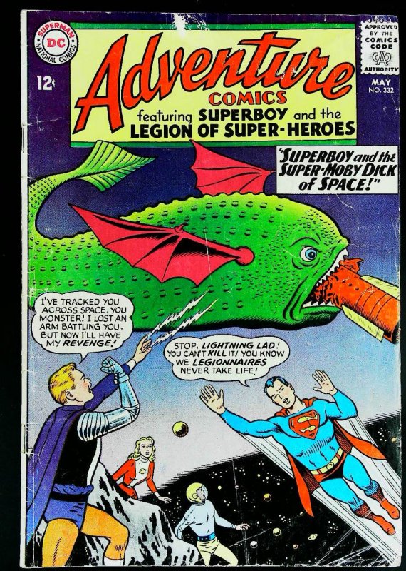 Adventure Comics (1938 series)  #332, VG+ (Actual scan)