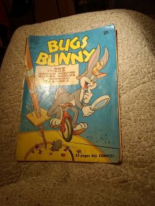 Bugs Bunny F.C. #281 G 1950 Dell Comic Great Circus Mystery
