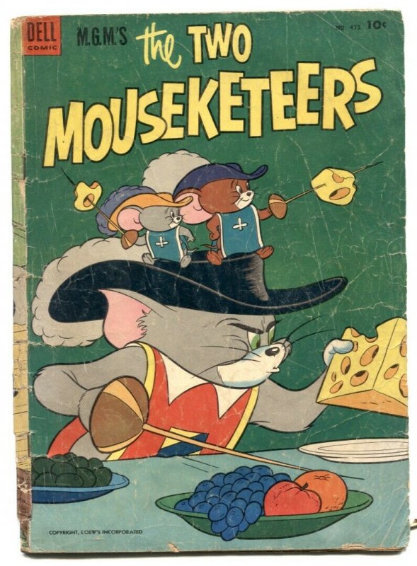 Two Mouseketeers - Four Color Comics #475 1953 FR