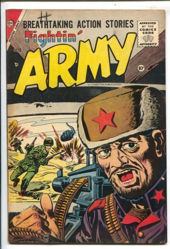 Fightin' Army #18 1956-3rd issue-Korean War stories VF-