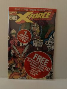 X-force #1 poly bagged Lot Of 5 -Shatterstar Deadpool Team Cable And Sunspot Crd