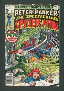 Peter Parker,Spectacular Spiderman #4 / 9.4 NM  March 1977