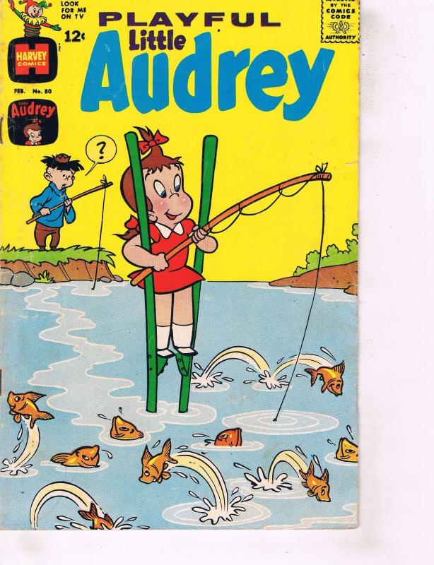 Lot Of 2 Comic Books Harvey Playful Audrey #80 and Eclipse Aztec Ace #1 ON8