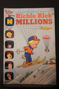 Richie Rich Millions #39 High-Grade VF or better! Ski Parachuting Wow!