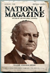 PULP:  National Magazine Pulp August 1908-William Jennings Bryan- Phantom Bri...
