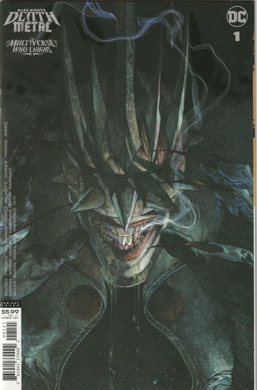 Death Metal The Multiverse Who Laughs # 1 Variant 1:25 Cover NM DC