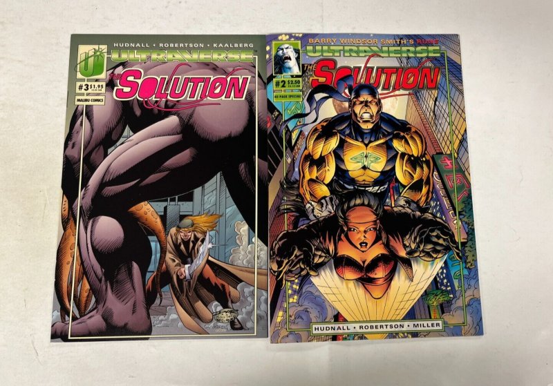 4 The Solution Malibu Comics Books #2 3 4 5 Hudnall 59 JW20