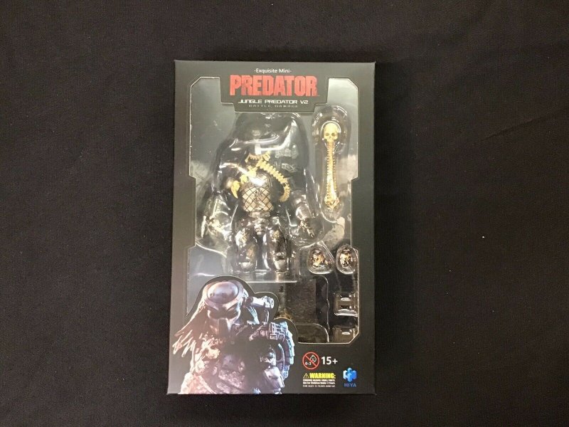 Hiya Toys Predator Jungle Predator Version 2 4.5 Action Figure (1:18 Scale)