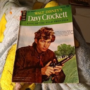 DAVY CROCKETT KING OF THE WILD FRONTIER #1 GOLD KEY FESS PARKER PHOTO COVER 1963