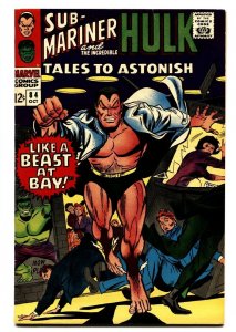 TALES TO ASTONISH #84-comic book-1966-OCTOBER-HULK/SUB-MARINER VF+