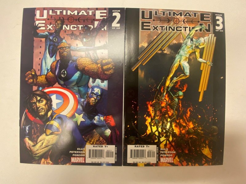 3 Ultimate Extinction MARVEL comic books #2 3 4 19 KM11