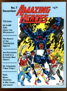 AMAZING HEROES #7 Magazine DEC 1981 (8.0) Gil Kane Cover / The Micronauts