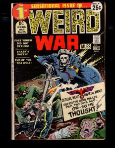 Weird War Tales #1 (1971) VG Classic DC War/Horror