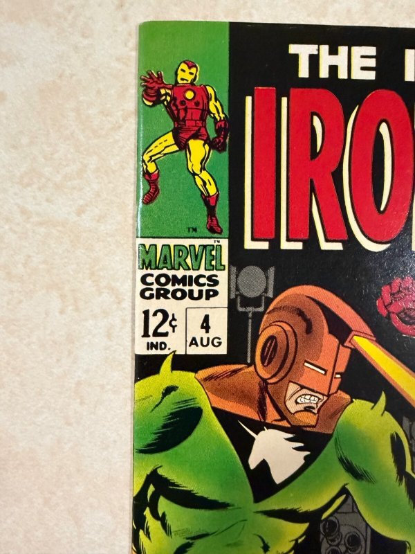 Iron Man #4 1968 Marvel Silver Age Raw Comic