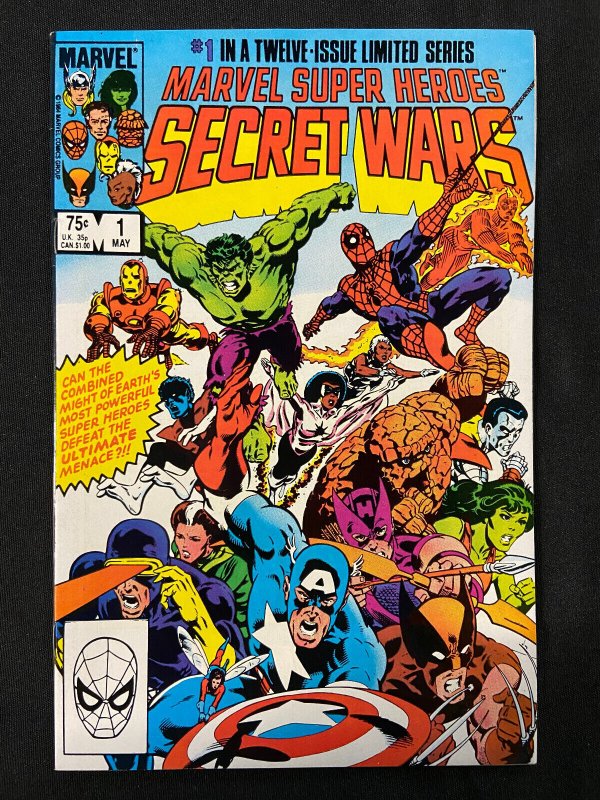 SECRET WARS COMPLETE 1-12  INCLUDES #8 1ST BLACK SPIDER-MAN COSTUME MOST VF/NM 