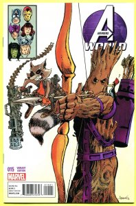 Avengers World #15 Rocket & Groot Variant Cover Marvel Comics