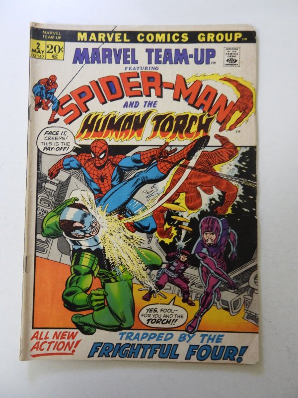 Marvel Team-Up #2 (1972) VG condition writing back cover