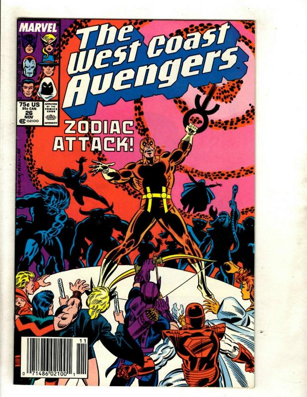 12 West Coast Avengers Marvel Comics # 26 28 29 30 33 35 41 42 44 48 49 50 WS12 