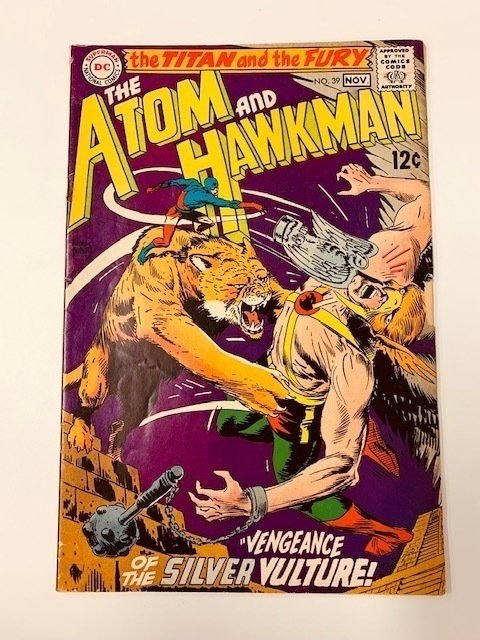 THE ATOM AND HAWKMAN #39 (November 1968) Grade: 3.5/VG- 1ST-TEAM UP TOGETHER