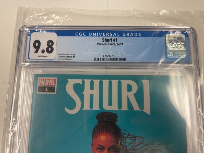Shuri # 1 CGC Graded 9.8 Marvel Comic Book 2018 Black Panther JH7
