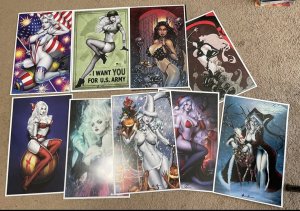 11 signed ladydeath prints