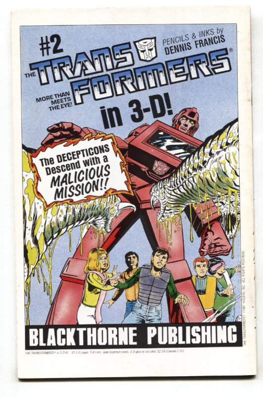 Official How To Draw Transformers #3  1987 - Blackthorne  -VF- - Comic Book