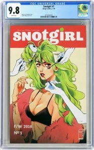 Snotgirl #1 Image 2016 CGC 9.8 Bryan Lee O'malley Leslie Hung Top Census Grade