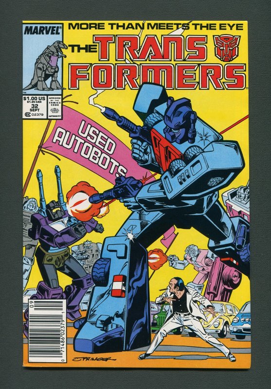 Transformers #32  / 8.5 VFN+  Newsstand  September  1987