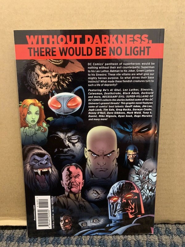 DC NECESSARY EVIL Trade Paperback “Super-Villains of DC Comics” (D16)