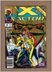 X-Factor #66 Newsstand Marvel Comics 1991 Whilce Portacio APOCALYPSE VF/NM 9.0